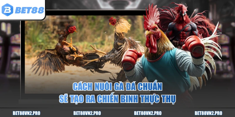 Cách nuôi gà đá chuẩn sẽ tạo ra chiến binh thực thụ